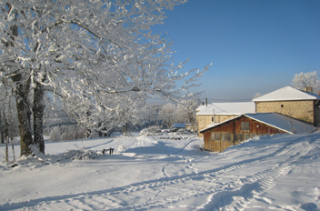 Notre chambre d'hotes en hiver